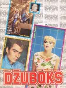DZUBOKS #179 1984 Vintage YUGOSLAVIAN MUSIC MAGAZINE cover IRON MAIDEN - Imagen 1 de 4