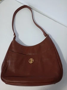 Giani Bernini Brown Leather Multi Pocket handbag Purse  - Picture 1 of 5