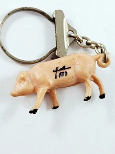 PORTE-CLES - Miniature 3D - COCHON FLEURY-MICHON - Charcuteries - 1960s Vintage - Picture 1 of 3