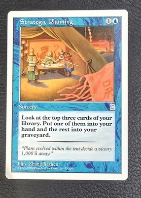 Strategic Planning 53 MTG Portal Three Kingdoms Uncommon Magic Card - Image 1 of 2