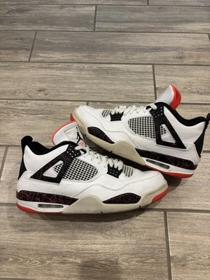 Nike Air Jordan 4 Retro Talla 13, Pale Citron/Bright Crimson, 2019, 308497-116 Foto 1 de 4
