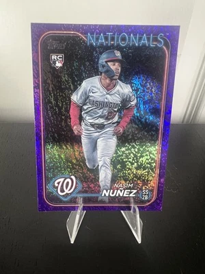 2024 Topps Update #US267 Nasim Nunez Purple Holofoil #/799 - Image 1 of 2