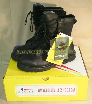 NEW Belleville Wellco Bates ICB Military Waterproof Black Combat Goretex Boots - Image 1 of 4