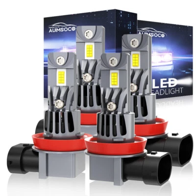 Kit combinado de 4 bombillas LED de haz alto bajo para Volvo S60 2005-2013 H11 Foto 1 de 4