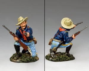KING AND COUNTRY TRW096 Kneeling Officer with Pistol & Carbine - The Real West - Picture 1 of 1