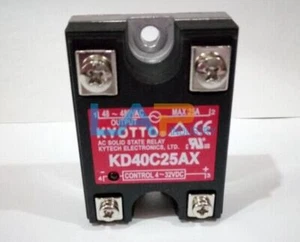 1PCS NEW FOR KYOTTO Solid State Relay KD40C25AX 4-32VDC 48-480VAC 25A #A6-22* - Picture 1 of 4