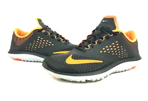 Nike FS Lite Run 2 Running Black Orange Running Shoes Size 8 (685266-007) (W-167 - Picture 1 of 12