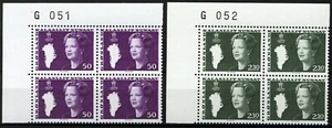 Greenland 1981, Queen Margrethe II G051-G052 imprint block set MNH, Mi 126-27 - Picture 1 of 1