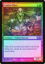 Goblin Piker FOIL Magic 2012 / M12 NM Red Common MAGIC GATHERING CARD ABUGames