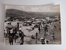 CARTOLINA 'PORTO S. GIORGIO - SPIAGGIA' VIAGGIATA/ANIMATA (1963)