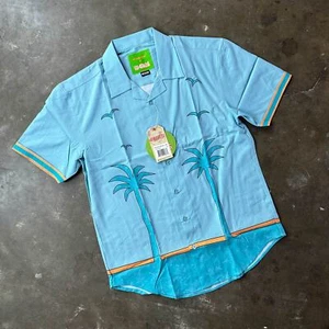 NWT RSVLTS Rocket Power UNCLE TITO Camp Collar KUNUFLEX Short Sleeve Shirt M - Picture 1 of 10