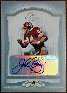 John Riggins 2004 Donruss Classics Auto Significant Signatures Platin #20/25 - Bild 1 von 2