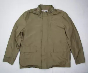 Cole Haan Jacket Mens Extra Large Green Full Zip J540 Mock Neck Rain Windbreaker - Picture 1 of 11