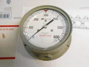 SGH4M11N  MOELLER  0-600  PSIG  DIAL SIZE 4 1/2" NEW OLD STOCK - Picture 1 of 2