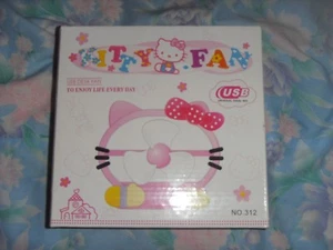 Brand New Hello Kitty Portable PC USB Cooling Desk Fan *Free Post - Picture 1 of 2