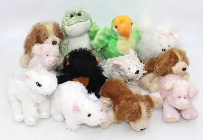 Webkinz Lot of 11 NO Codes Plush ~ Pigs Mouse Frog Dogs Bear Horse Parakeet 8" - Image 1 of 4