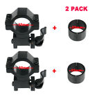 2 Pack Quick Detach Picatinny/Weaver Scope Rings 25.4mm/30mm for 20mm Rail