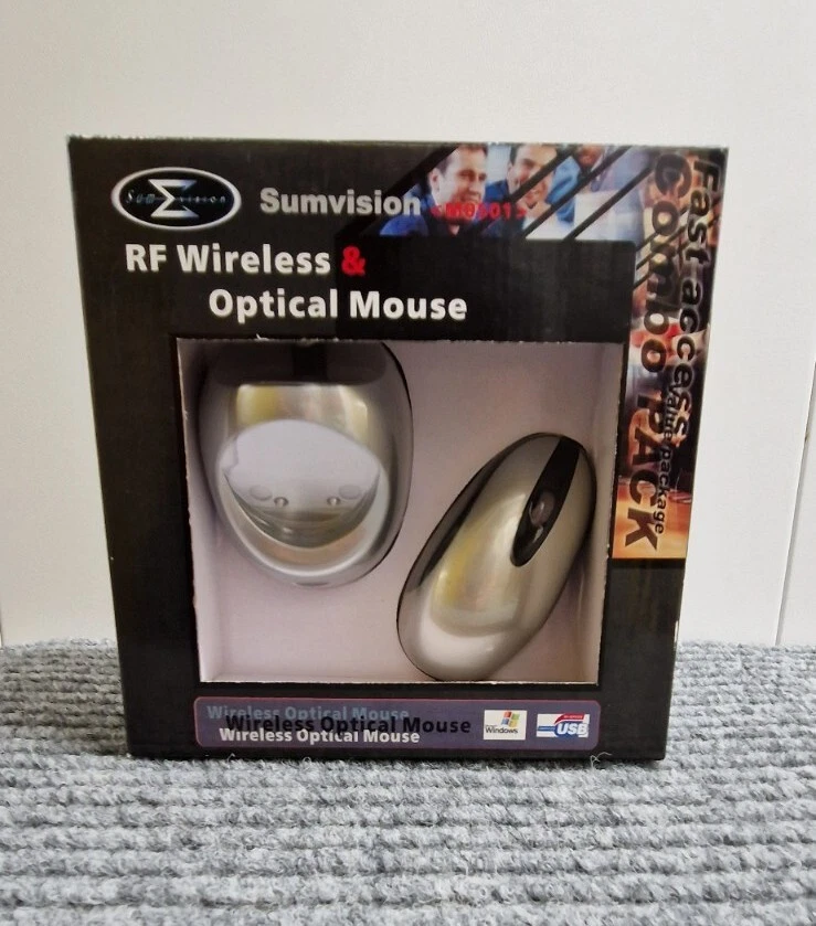 Sumvision RF Wireless Mouse Rechargeable Silver  - Image 1 of 4