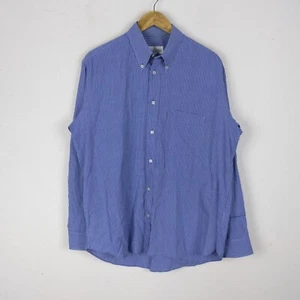 Camisa Valentino Talla 42 Hombre Algodón Azul Hombre Cómodo Manga Larga Casual - Imagen 1 de 3