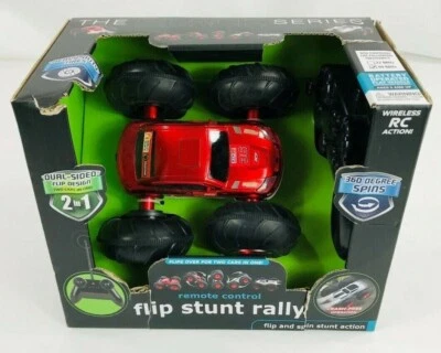 Remote Control Red Stunt Car Black Series 49 MHz Wireless  Flip Stunt  b2 - Image 1 of 4