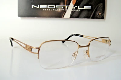 Neostyle Germany Titanium 54- 20 140 Large XL Dynasty 544 Gold Eyeglasses Men's - Image 1 of 4