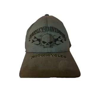 Harley-Davidson Flexfit Skull Embroidered Cap L/XL - Picture 1 of 6