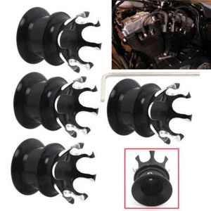 Black Head Bolt Topper Crown Engine Cover Trim For Harley Sportster XL883 1200 # - Picture 1 of 9