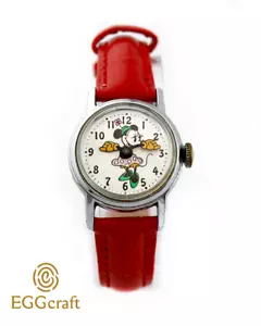 Vintage Minnie Mouse Uhr 1970 Ingersoll - Timex Disney mechanisch FUNKTIONIERT SUPER - Bild 1 von 5