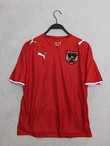 Austria National Team Jersey Sz. S (YXL) Red 2008 Puma Home Soccer Vintage Kit - Picture 1 of 8