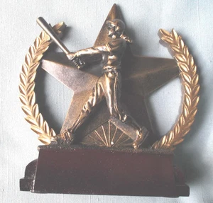 Béisbol femenino SOFTBOL trofeo resina estrella y corona STAR302 equipo cantidades - Imagen 1 de 1