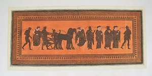 HAMILTON Colección de Antigüedades Romanas Griegas Etruscas / Grabado en Placa de Cobre - Imagen 1 de 10