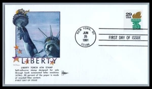 US FDC # 2531A 29c Olympic Torch Gill 1991, 9p5558 - Picture 1 of 1