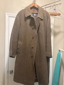 Burberrys Shetland Tweed Coat Luxury classic design - Picture 1 of 7
