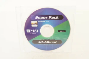 MSI Super Pack Version LE 2.03 3D-Album PC Computer Software Program 2002 - Picture 1 of 3