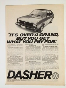 1975 VW Volkswagen Dasher Print Ad - Picture 1 of 2