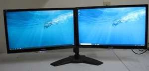 Dual Monitors W/Stand ViewSonic VX2452MH 24" Widescreen LED 1920 x 1080 HDMI - Picture 1 of 8