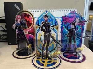 Figura de pie acrílica Arcane: League of Legends Jinx Vi Caitlyn Kiramman 17 cm - Imagen 1 de 7