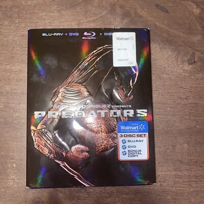Predators Blu Ray 3 Disc Set W/ Slipcover Robert Rodriguez, Laurence Fishburne - Image 1 of 4
