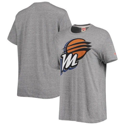 Women's Homage Gray Phoenix Mercury Tri-Blend Logo T-Shirt Cover