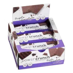 Power Crunch Protein Energy Bar Flavor Triple Chocolate 1.4 oz, 12 ct - Picture 1 of 7
