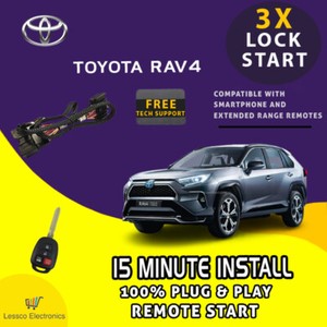 100% Plug & Play Remote Start fits 2013-2018 Toyota RAV4  / Push To Start