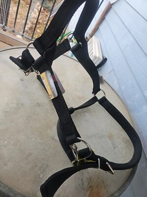 Halter de tiro de nailon estándar Tough-1 negro modelo 50-9550 1600-2100 lb. Nuevo en paquete Foto 1 de 4