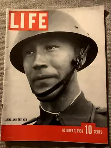 1930s Life OCT 3 1938 WW2 VTG Ads Fashion Decor WWII Nazis Czech Defender J CROW - Picture 1 of 5