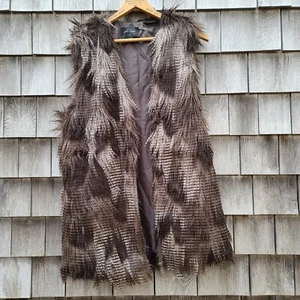 Love Tree Faux Fur Vest Women's Size Large - Picture 1 of 5
