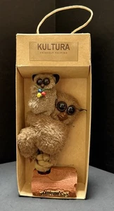Kultura Tarsier Figur "Philippinen" Tier Souvenir Mama & Baby Neu im Karton - Bild 1 von 5