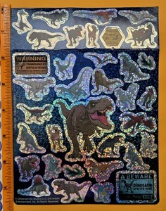 Jurassic World Sticker Single Sheet Large Size ( 5.65x7.65") - Picture 1 of 1