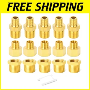 30-teiliges Messing Rohrverschraubungsset, Sechskantbuchse, Reduzieradapter - Bild 1 von 9