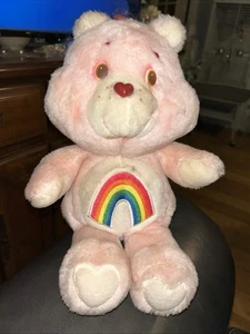 Vintage 1980s Care Bears Cheer Bear Plush Kenner Great Condition 1983 - Picture 1 of 3