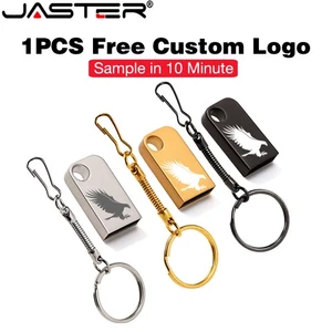 Unidad flash USB metálica de 64 GB con logotipo personalizado gratuita 128 GB pen drives 32 GB - Imagen 1 de 22