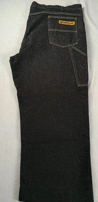 Vintage Caterpillar Black Jeans, Workwear, USA Made, Size 42x25 - Image 1 of 4